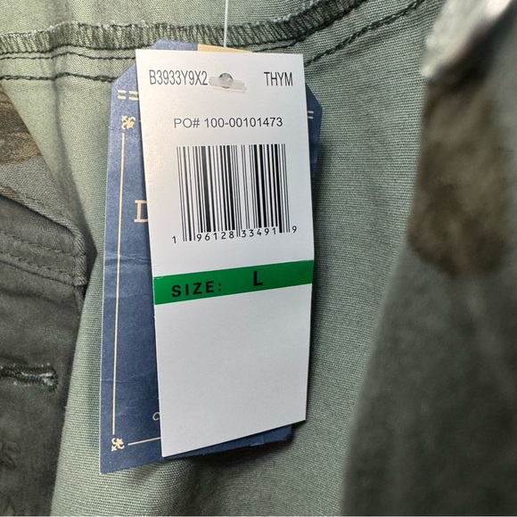 Democracy Floral Dark Green Women's Jacket New With Tags Size Large Denim Style - Picture 5 of 9